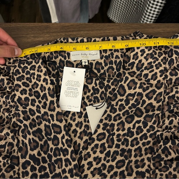 ❤️ NWT Never Fully Dressed Wrap Dress Brown Leopard Print Size Large UK 12 - Picture 8 of 12